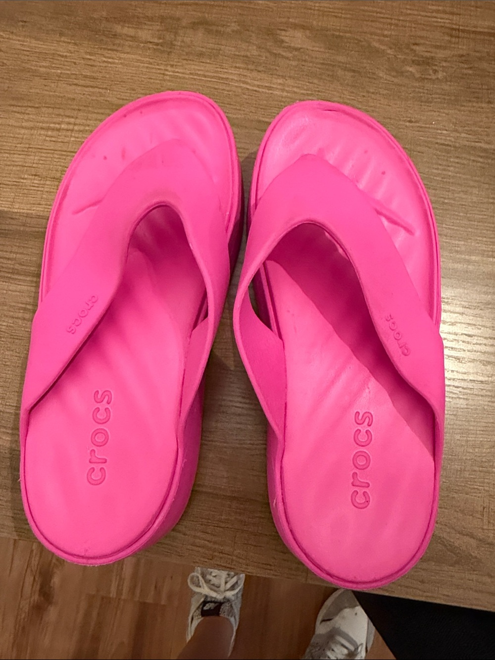 CROCS Women's Foam Flip Sandals - Hot Pink